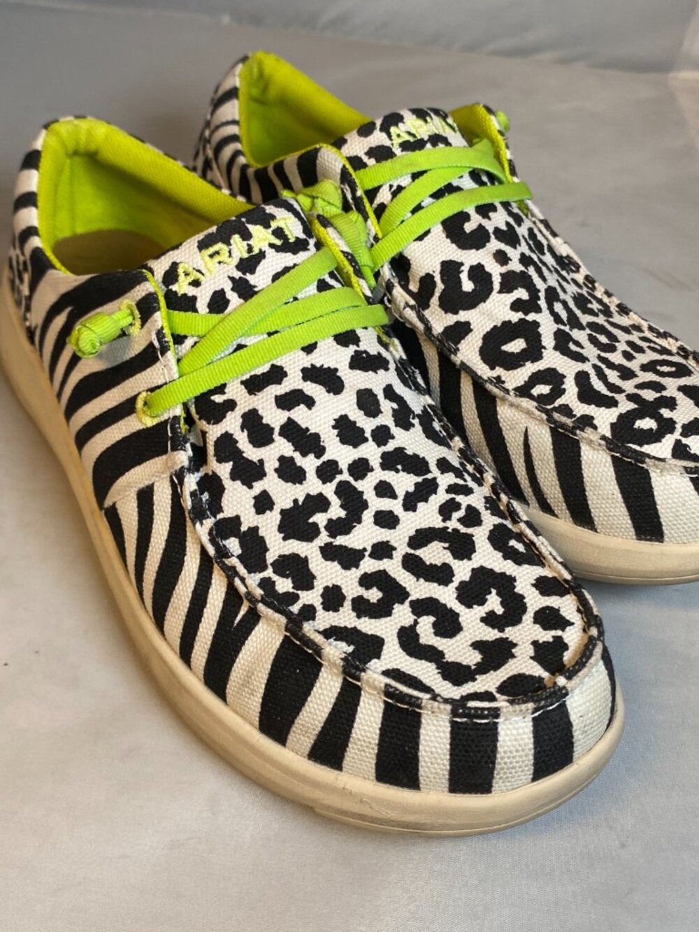Ariat Ladies Hilo Black & White Animal Print 9M